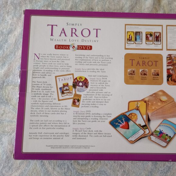 Simply Tarot - Cards, Book and DVD - NIB - Picture 7 of 7